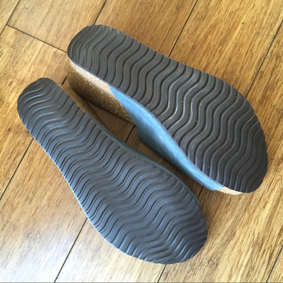 NWOT Blue Suede Leather Slides by A. Giannetti - Picture 6 of 7